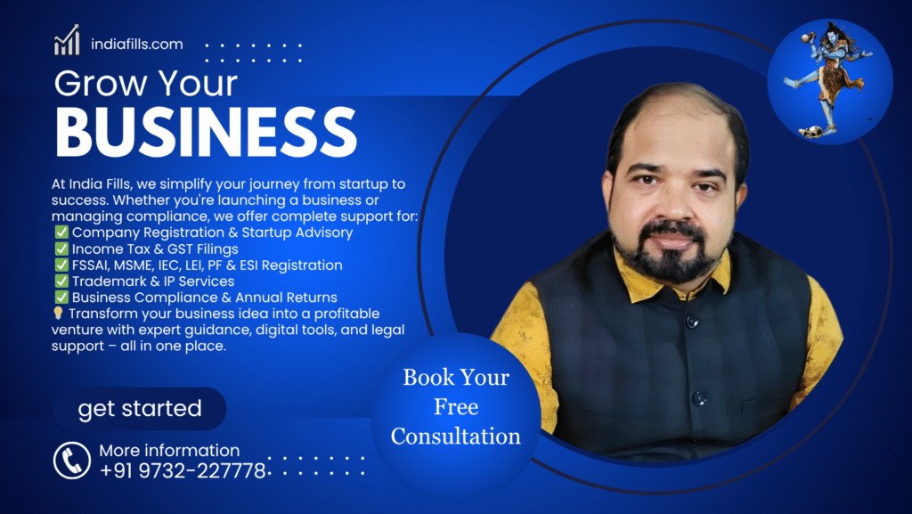 ๐ GST Registration in India: Process, Eligibility & Expert Help 2 indiafills.com Face book Banner