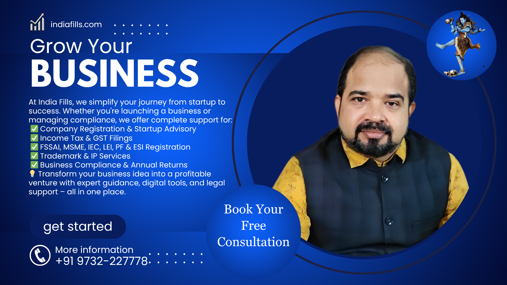 indiafills.com Face book Banner